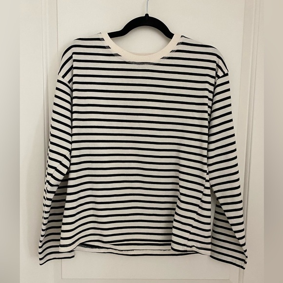 Zara Oversized Striped Shirt - Picture 2 of 8